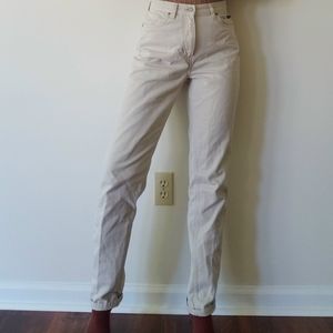 Vintage Calvin Klein High Waisted Cream Pants